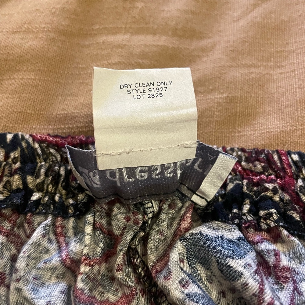 dressbarn A-Line Skirt with Red and Black Paisley - Picture 6 of 6